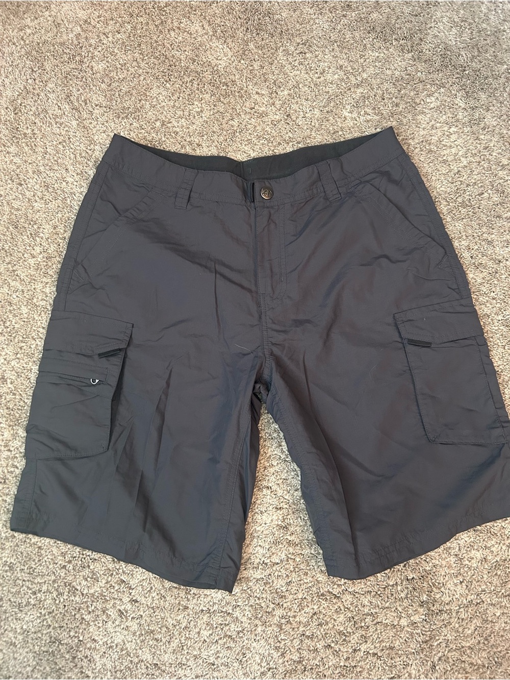REI Co-op Women’s Sahara Gray Cargo Hiking Shorts Size 10